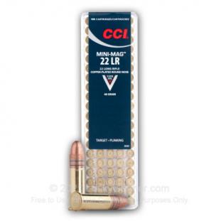 22 LR - 40 Grain CPRN - CCI Mini-Mag - 1000 Rounds