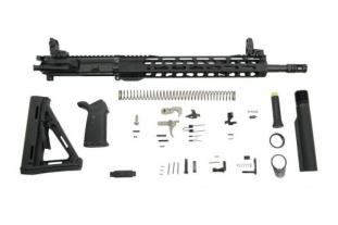 PSA 16" 5.56 NATO 1:7 MIDLENGTH NITRIDE 13.5" LIGHTWEIGHT M-LOK MOE EPT RIFLE KIT W/ MBUS SIGHT SET