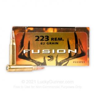 223 Rem - 62 gr Fusion - Federal Fusion - 20 Rounds