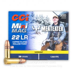 22 LR - 36 Grain CPHP - CCI Mini-Mag MeatEater - 3000 Rounds