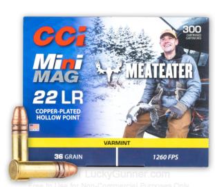 22 LR - 36 Grain CPHP - CCI Mini-Mag MeatEater - 3000 Rounds