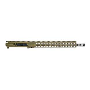 M4E1 Threaded 16" .223 Wylde Mid-Length No Forward Assist Complete Upper w/ 15" Slimline Handguard - OD Green Anodized