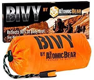 Bivy Emergency Sleeping Bag Lightweight and Compact Survival Gear Better Thermal Protection Than a Mylar Space Emergency Blanket