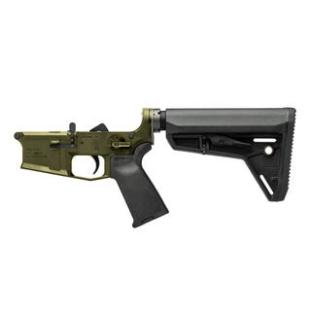 M4E1 Enhanced Complete Lower w/ MOE Grip, SL Stock & PRO Ambi Safety - OD Green Anodized