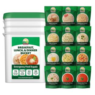 Breakfast Lunch & Dinner Bucket - Valley Food Storage