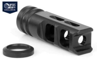 Breek Arms OPMOD 2 Port Muzzle Brake for 223/556 Caliber, 1/2x28 Threads BRK4063 Color: Black, Projectile Caliber: .223 Caliber, 42% Off and Blazin' Deal