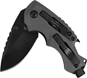 Kershaw Shuffle DIY Compact Multifunction Pocket Knife (8720), 2.4 Inch 8Cr13MoV Steel Blade with Black Oxide Coating, Every Day Utility Knife with Carbon Strength and High Tech Function, 3.5 oz.