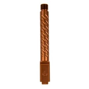 Glock 17 Gen 5 Threaded PVD Copper Spiral Fluted Premium Series (BLEM)