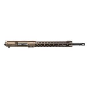 M5 Complete Upper, 18" .308 Mid Length Barrel w/ Adjustable Gas Block & 15" S-ONE Handguard - Kodiak Brown Anodized