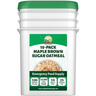 Maple Brown Sugar Oatmeal | Order 25 Year Shelf Life Maple Brown Sugar Oatmeal - Valley Food Storage